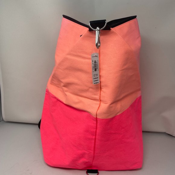 Victoria's Secret Bags New Victorias Secret Hot Pink Coral Sling Backpack Beach Bag Tote